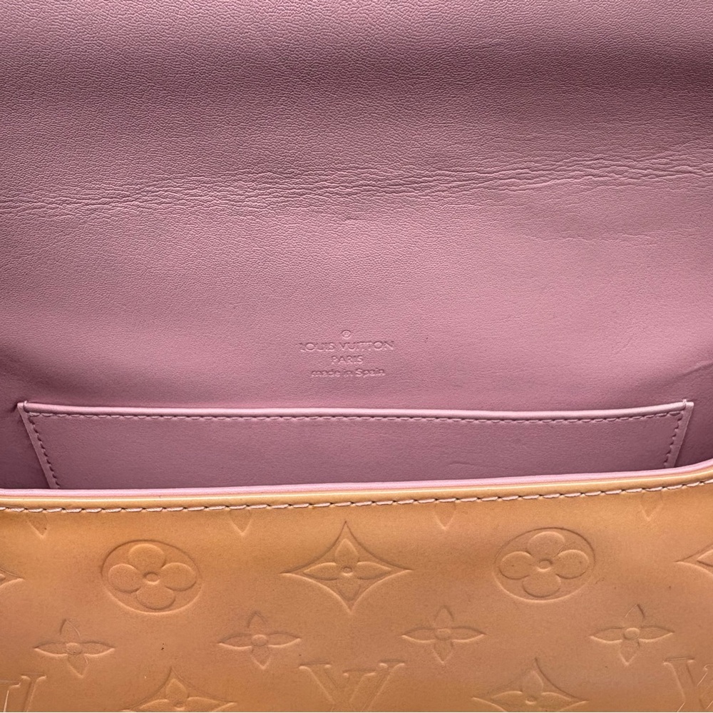 Louis Vuitton Creamsicle & Pink Thompson Street Vernis Leather Monogram Bag EUC - Picture 8 of 17